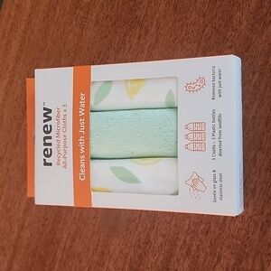 Renew Recycled Microfiber All-Purpose Cloths   Set of 3